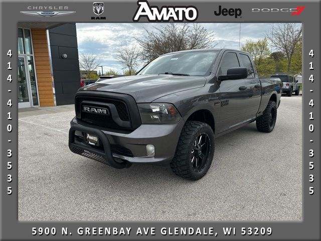 Gray (Granite Crystal Metallic Clearcoat) 2017 RAM 1500 Express Quad Cab 4WD Pickup Truck Four-Wheel Drive 8-Speed Automatic