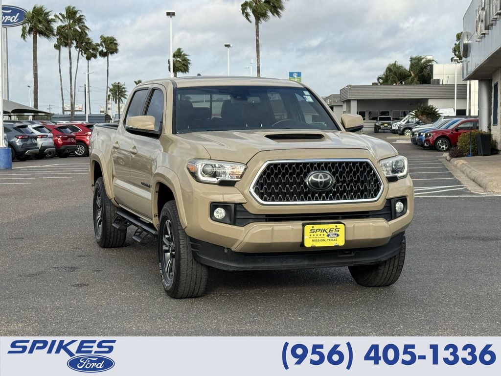 Brown (Tan) 2018 Toyota Tacoma TRD Sport Double Cab RWD Pickup Truck 4X2 6-Speed Automatic