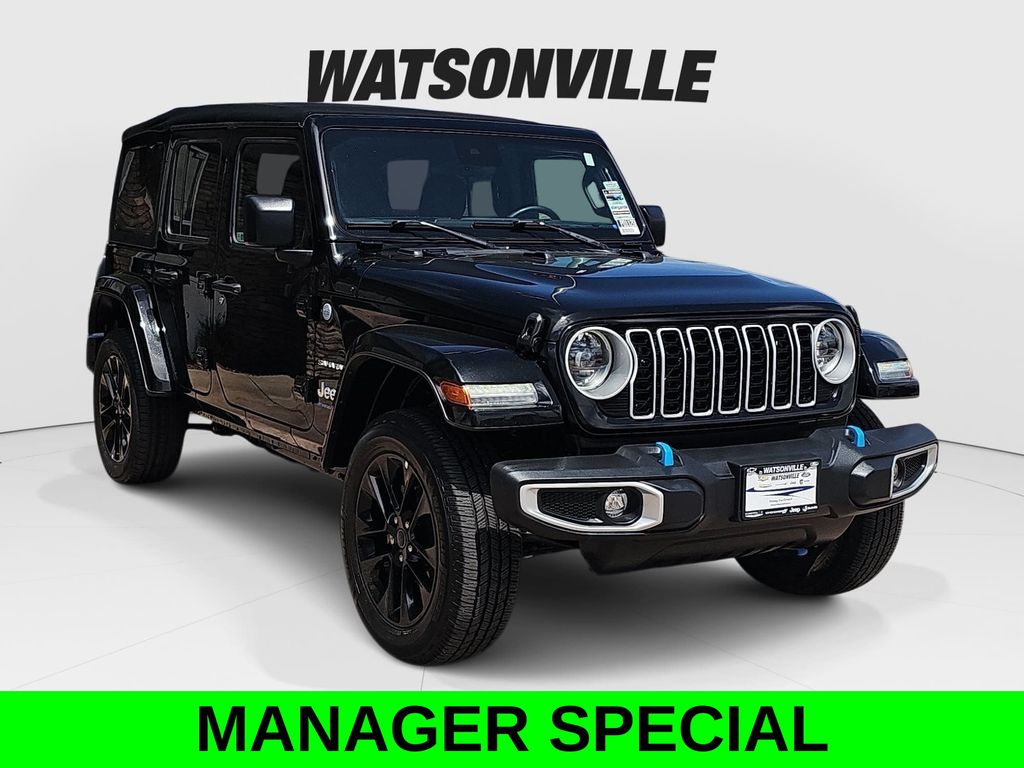 Black Clearcoat 2024 Jeep Wrangler 4xe SUV / Crossover Four-Wheel Drive 8-Speed Automatic