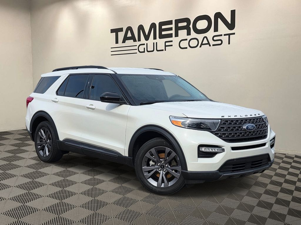 White Metallic 2024 Ford Explorer XLT RWD SUV / Crossover Rear-Wheel Drive Automatic