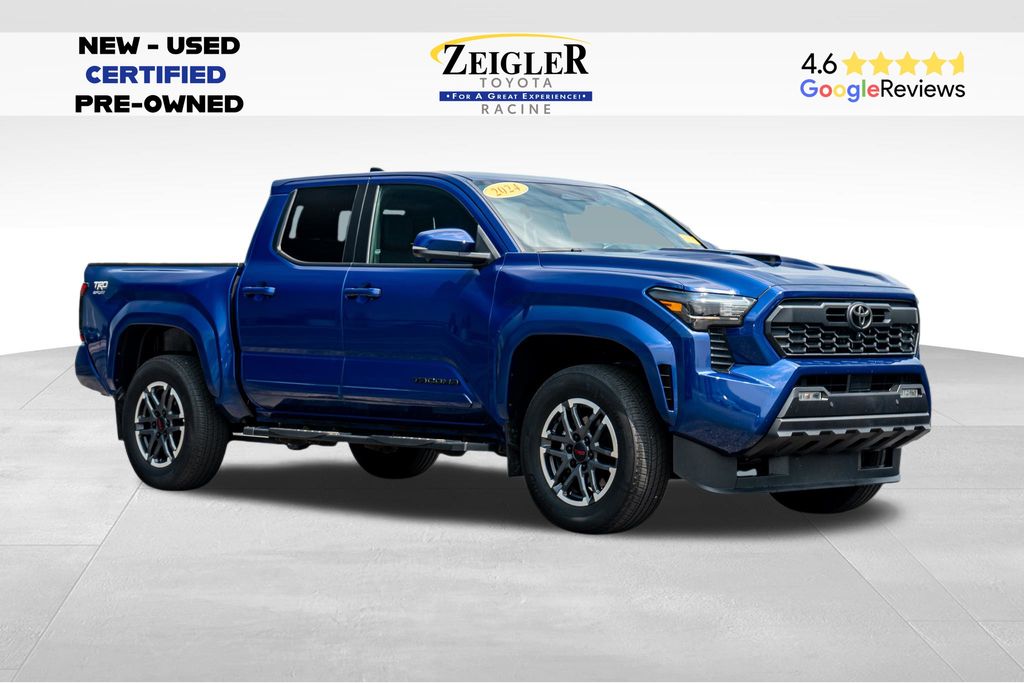 Blue 2024 Toyota Tacoma Pickup Truck Four-Wheel Drive 8-Speed Automatic