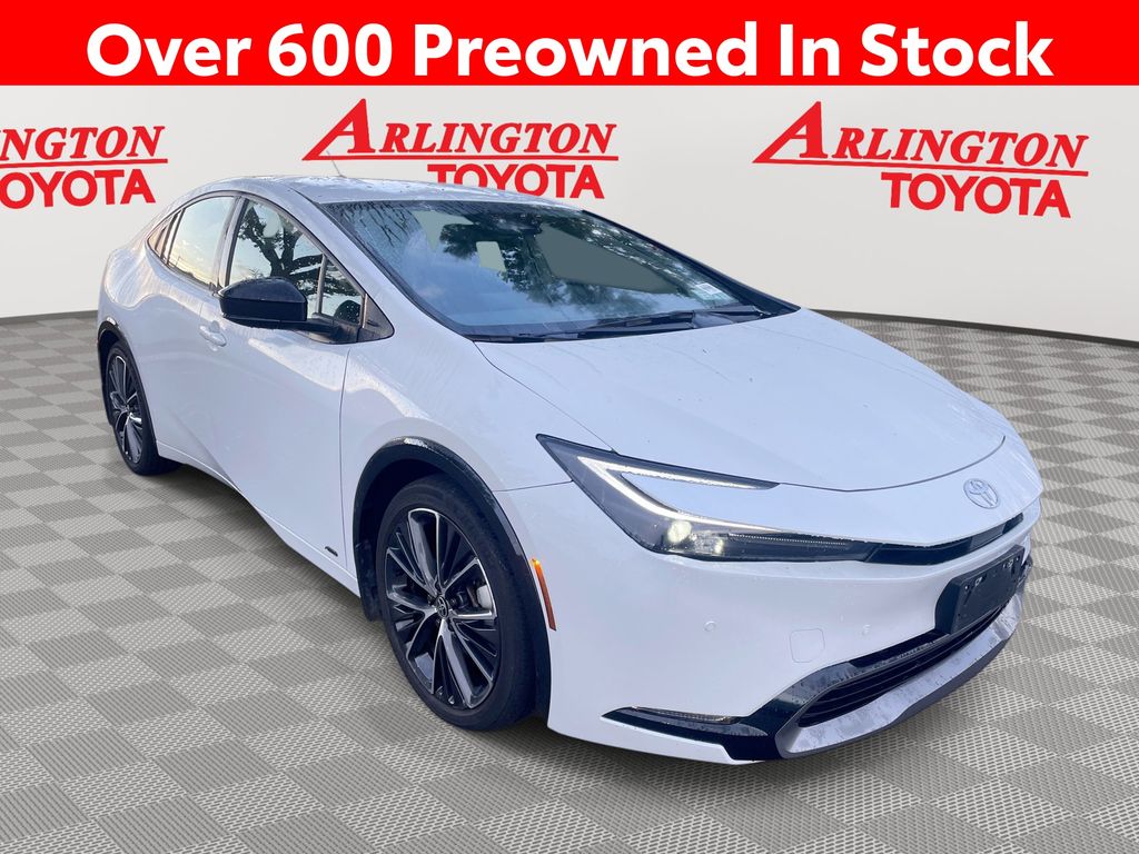 White (Wind Chill Pearl) 2024 Toyota Prius XLE AWD Hatchback All-Wheel Drive Continuously Variable Transmission