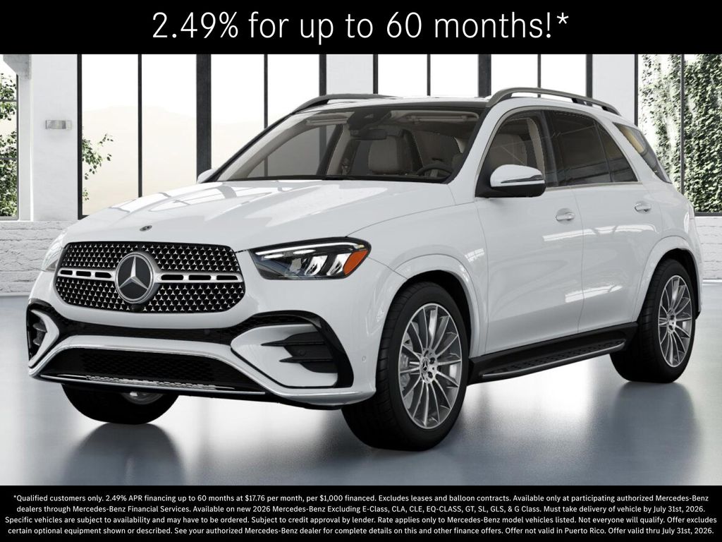 Polar White 2026 Mercedes-Benz GLE SUV / Crossover All-Wheel Drive 9-Speed Automatic