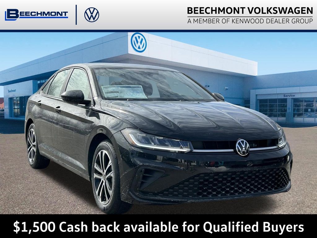 Black 2026 Volkswagen Jetta Sedan Front-Wheel Drive 8-Speed Automatic