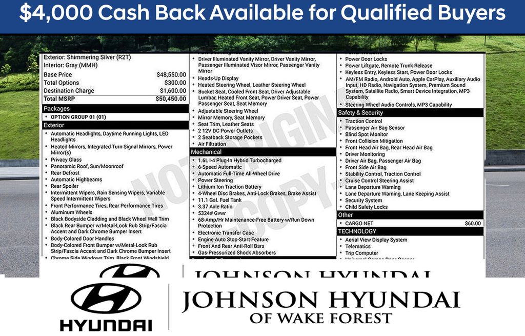 Shimmering Silver 2026 Hyundai Tucson Hybrid Plug-In SUV / Crossover All-Wheel Drive 6-Speed Automatic