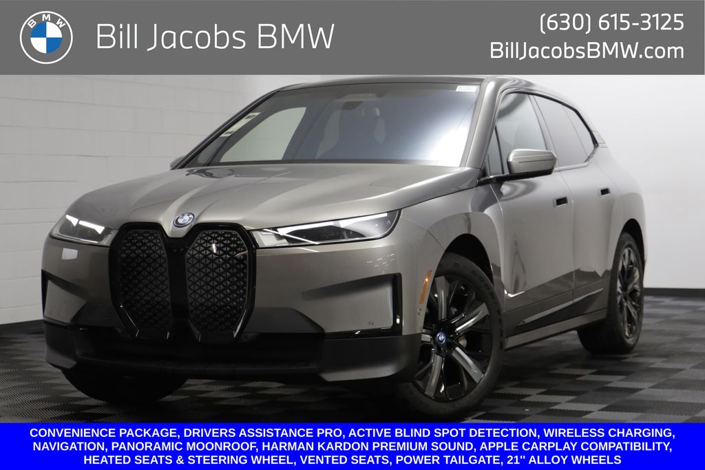 Oxide Gray Metallic 2023 BMW iX SUV / Crossover All-Wheel Drive Automatic