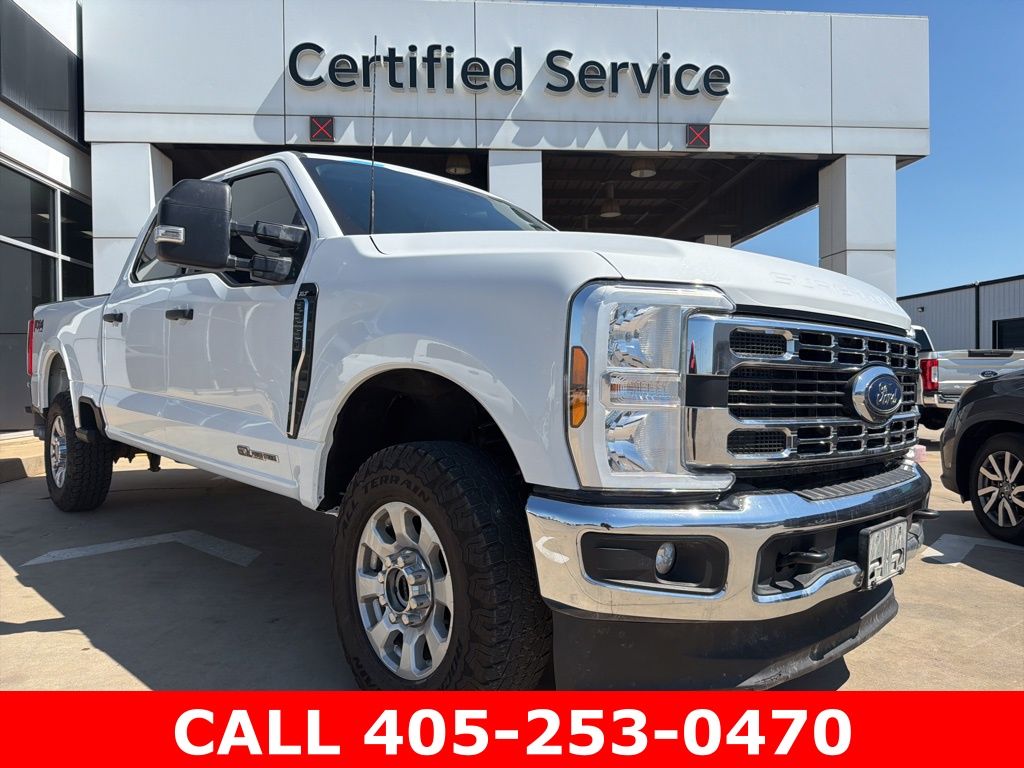 Oxford White 2024 Ford F-250 Super Duty XLT SuperCab 4WD Pickup Truck Four-Wheel Drive Automatic