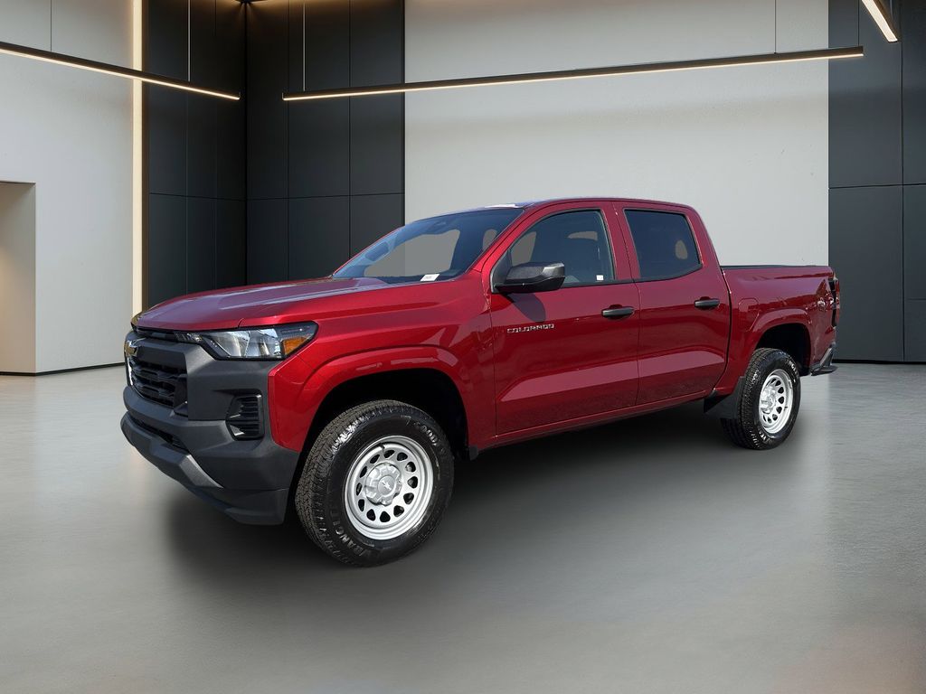 Radiant Red Tintcoat 2026 Chevrolet Colorado Work Truck Crew Cab RWD Pickup Truck 4X2 8-Speed Automatic