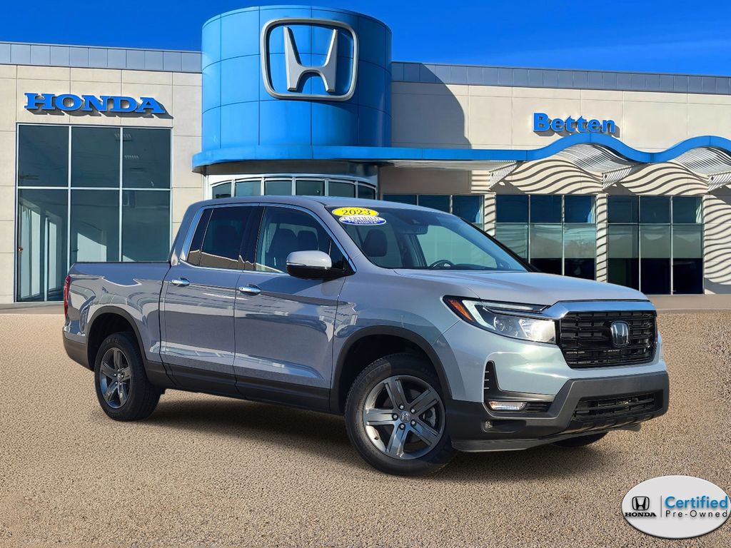 Sonic Gray Pearl 2023 Honda Ridgeline RTL-E AWD Pickup Truck All-Wheel Drive 9-Speed Automatic