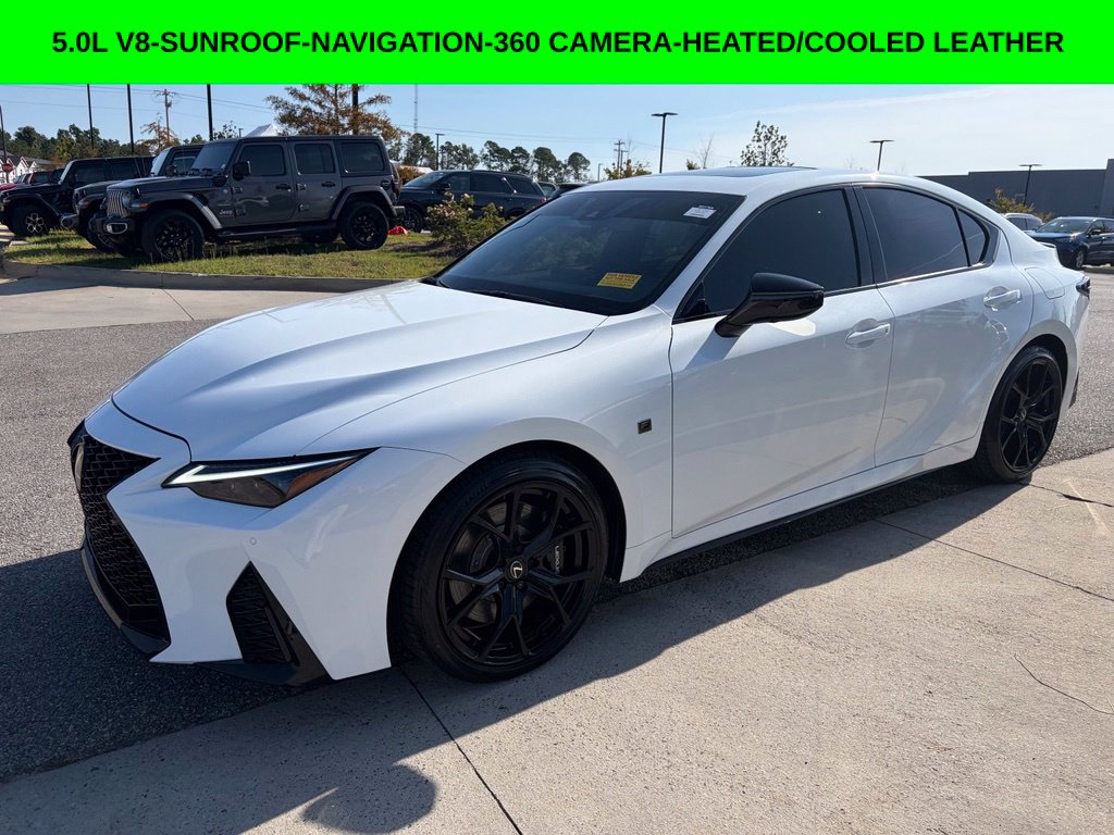 Ultra White 2025 Lexus IS Sedan Rear-Wheel Drive 8-Speed Automatic