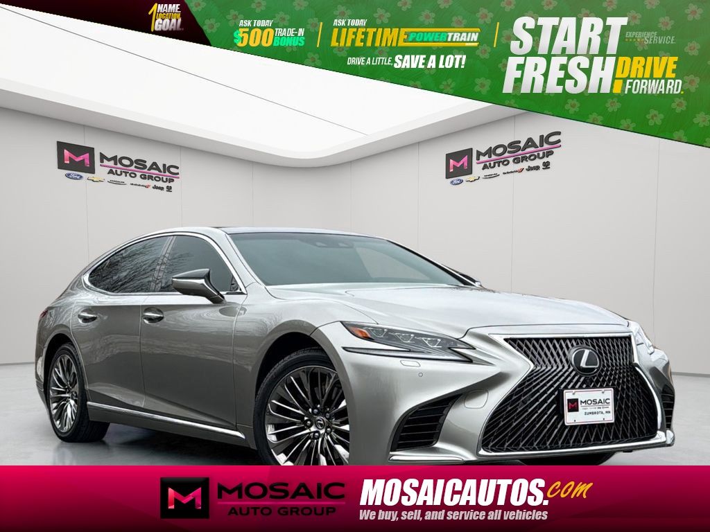Silver 2018 Lexus LS 500 AWD Sedan All-Wheel Drive Automatic