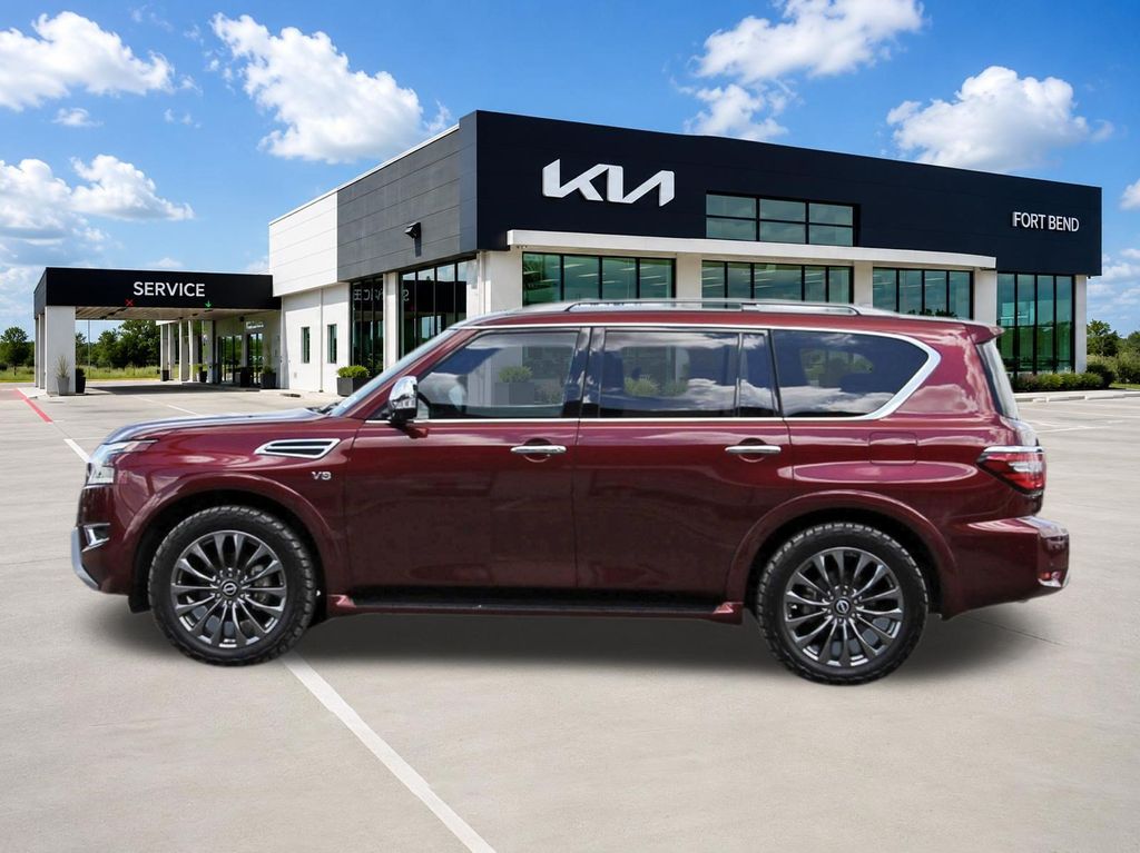 2021 Nissan Armada Platinum Red at Parkway Family Mazda