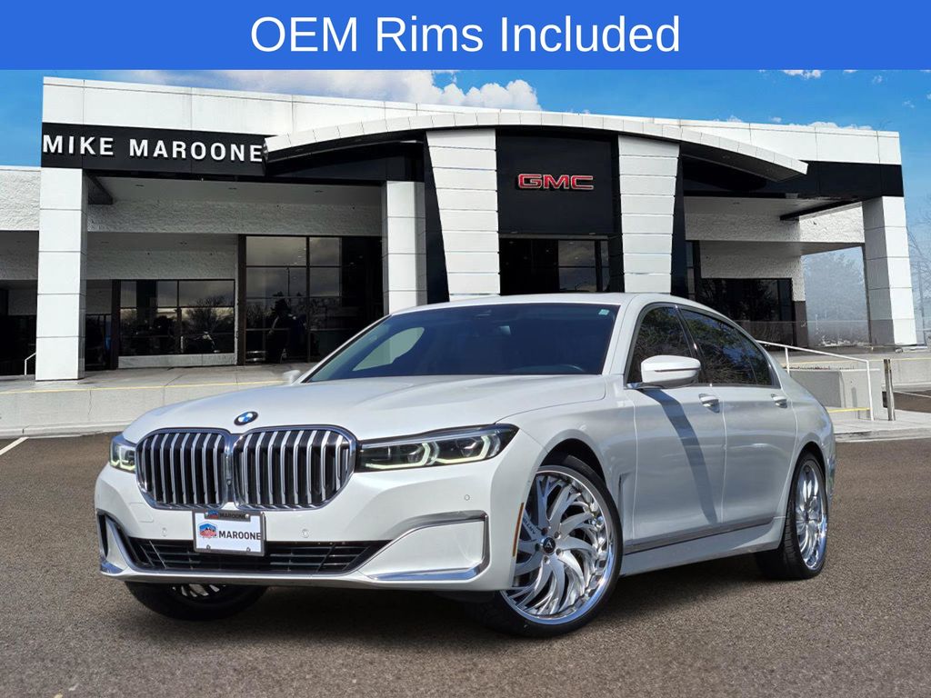 White Metallic 2022 BMW 7 Series Sedan Rear-Wheel Drive 8-Speed Automatic