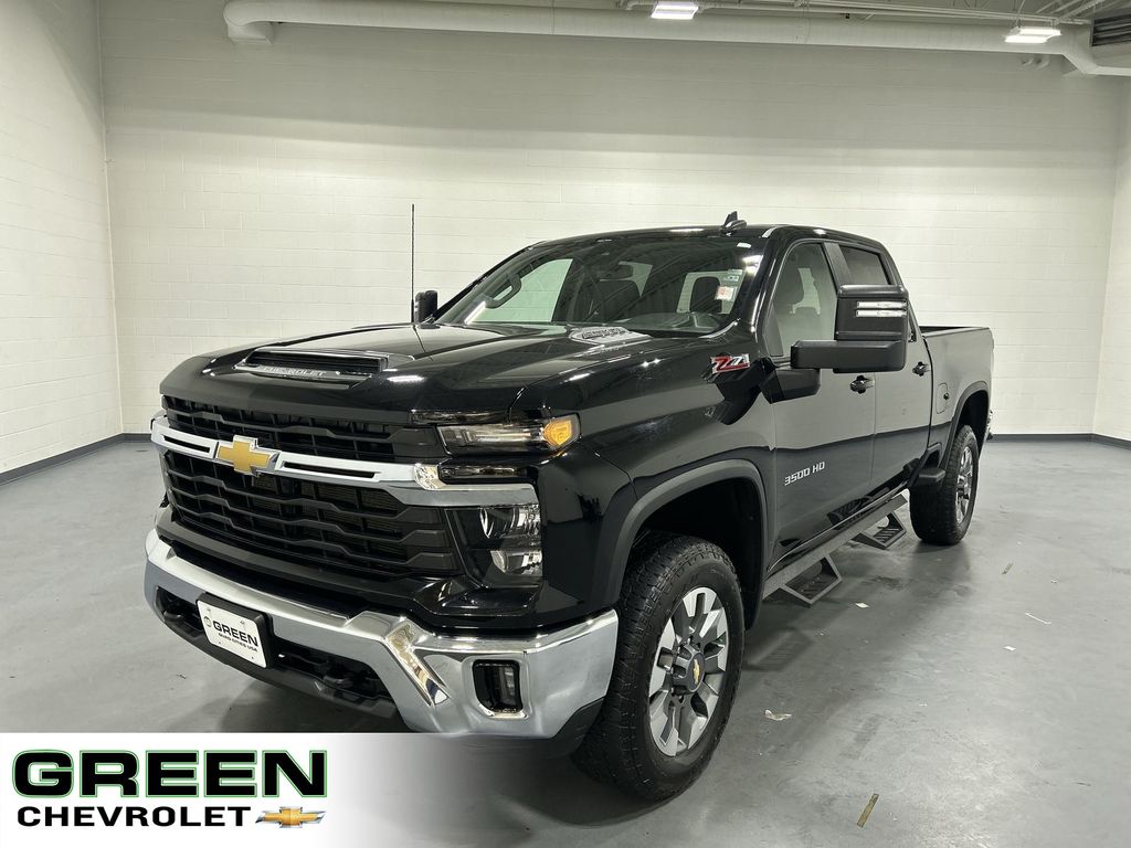 Black 2024 Chevrolet Silverado 3500HD LT Crew Cab 4WD Pickup Truck Four-Wheel Drive Automatic
