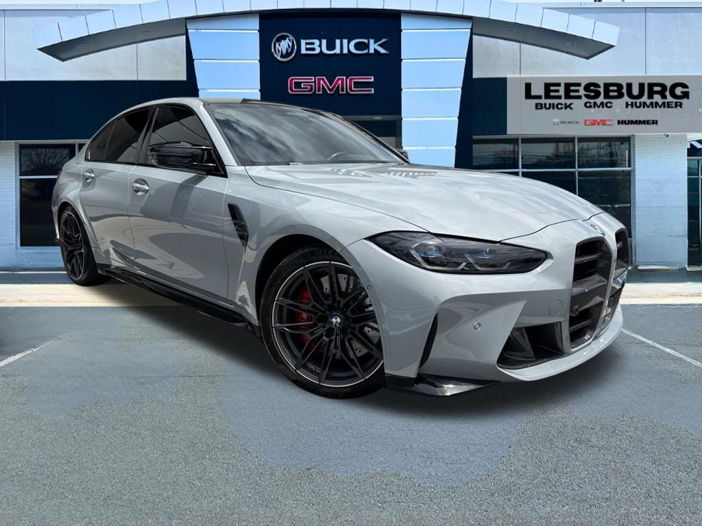 Brooklyn Gray Metallic 2021 BMW M3 Competition RWD Sedan Rear-Wheel Drive 8-Speed Automatic