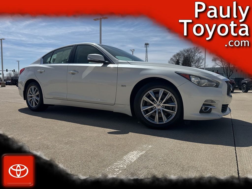 Majestic White 2016 INFINITI Q50 3.0t Premium AWD Sedan All-Wheel Drive 7-Speed Automatic