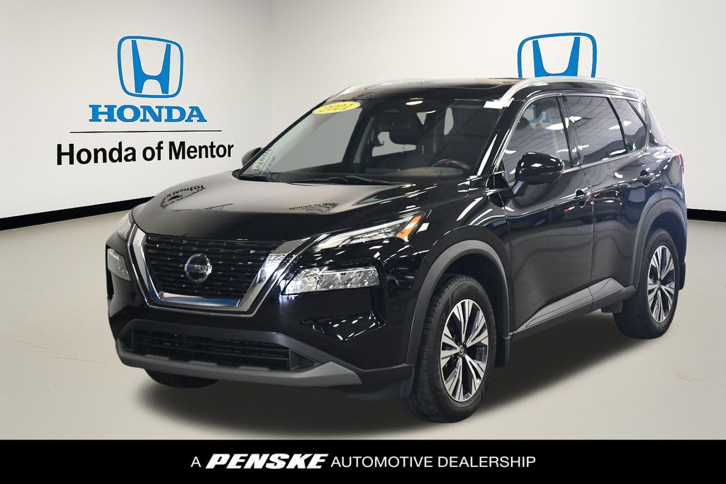 Super Black 2021 Nissan Rogue SV AWD SUV / Crossover All-Wheel Drive Continuously Variable Transmission