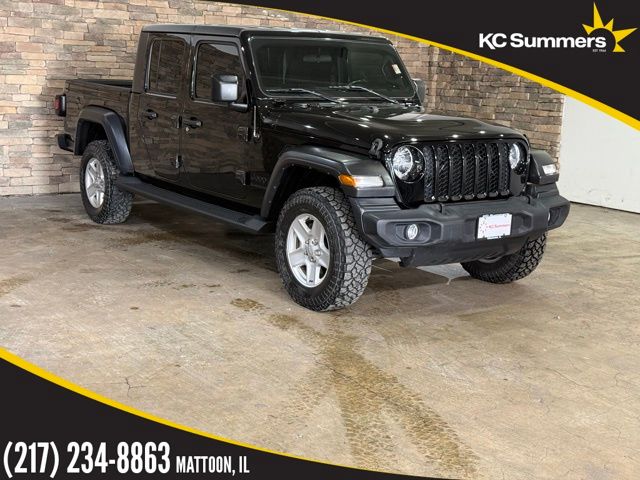 Black Clearcoat 2020 Jeep Gladiator Sport Crew Cab 4WD Pickup Truck Four-Wheel Drive 8-Speed Automatic