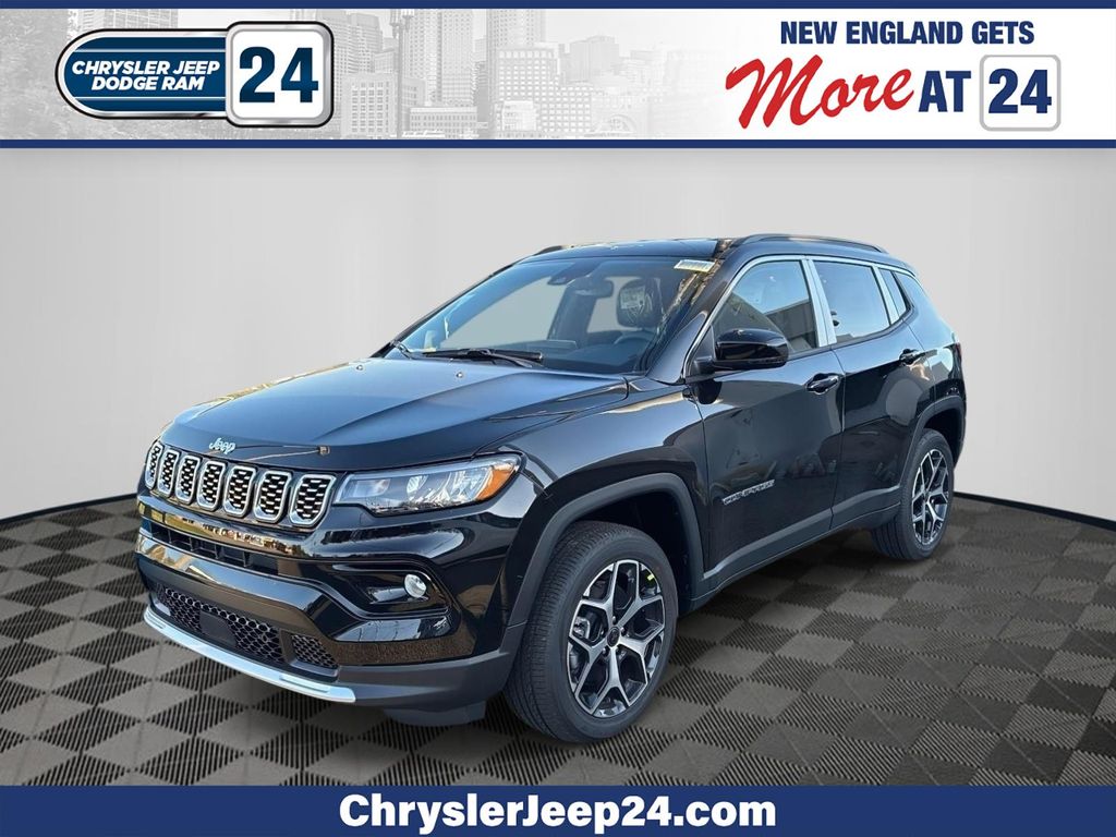 Diamond Black Crystal Pearlcoat 2026 Jeep Compass SUV / Crossover Four-Wheel Drive 8-Speed Automatic