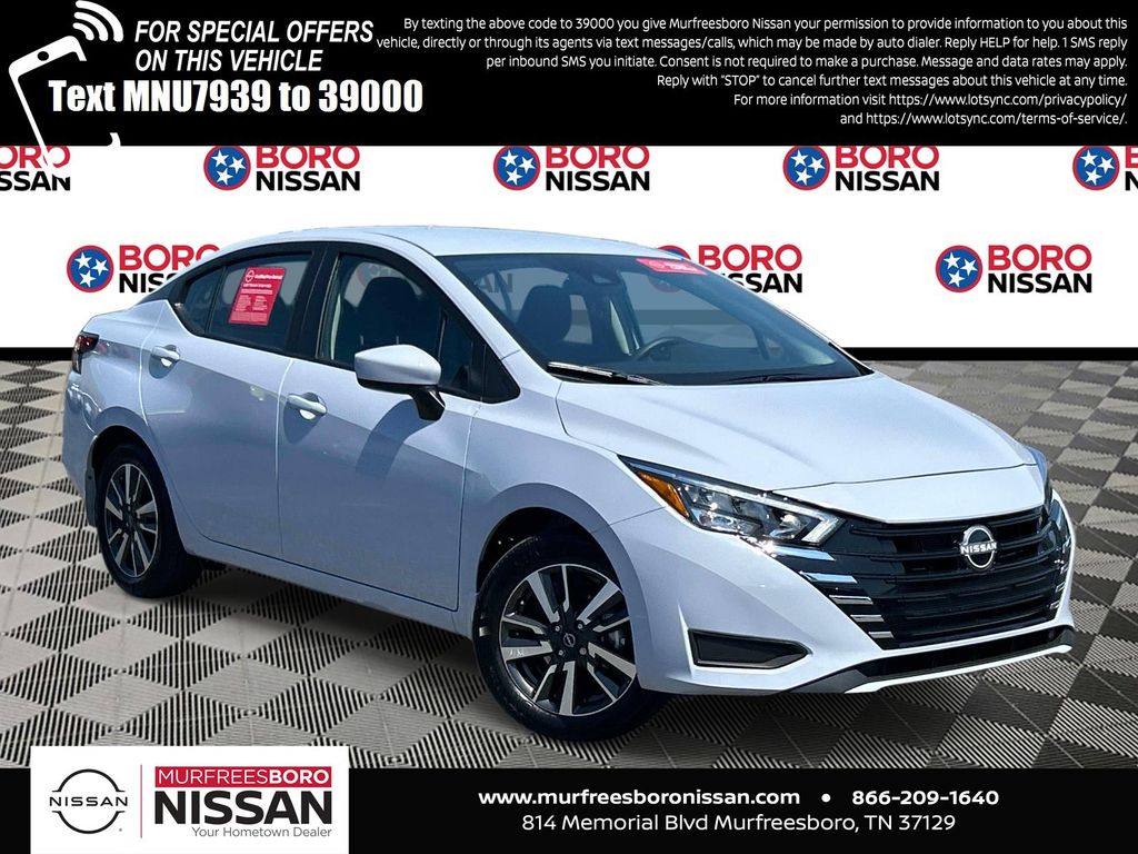 Gray Sky Pearl 2025 Nissan Versa SV FWD Sedan Front-Wheel Drive Continuously Variable Transmission