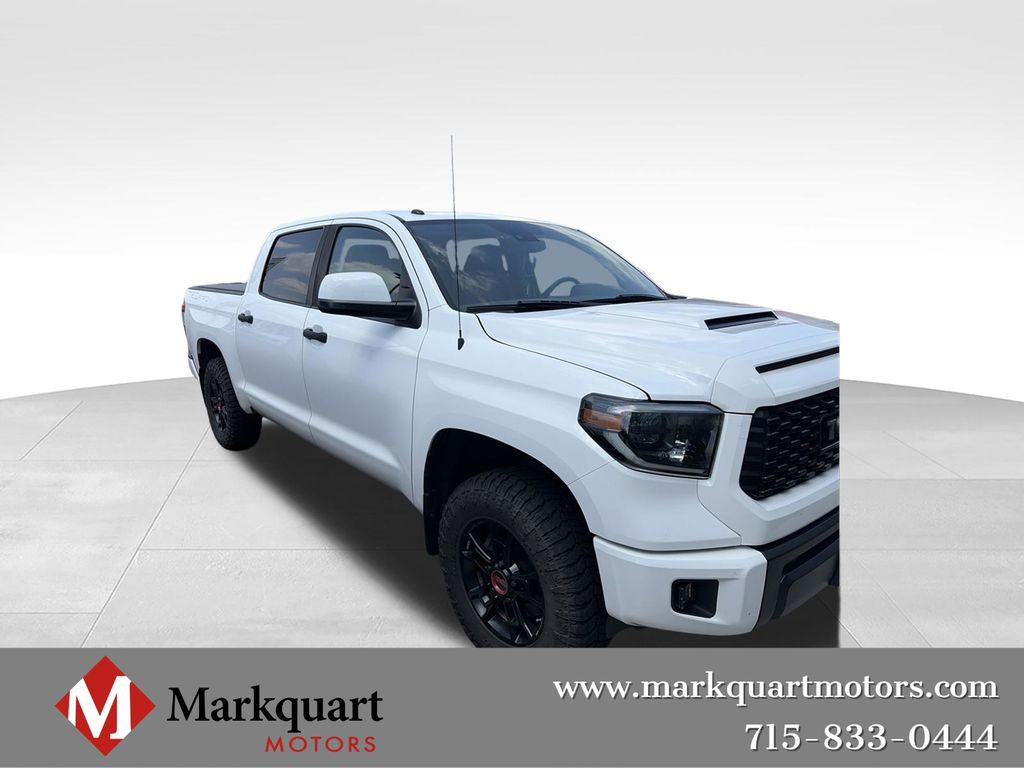 Super White 2019 Toyota Tundra Pickup Truck Four-Wheel Drive 6-Speed Automatic
