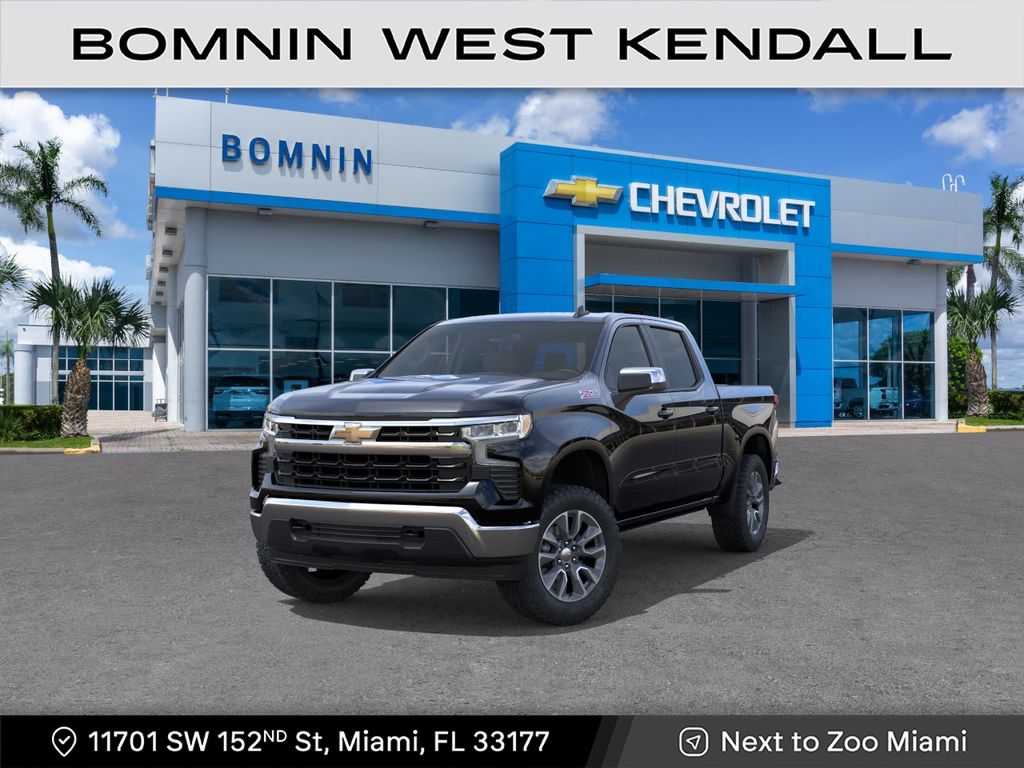 Black 2026 Chevrolet Silverado 1500 Pickup Truck Four-Wheel Drive Automatic