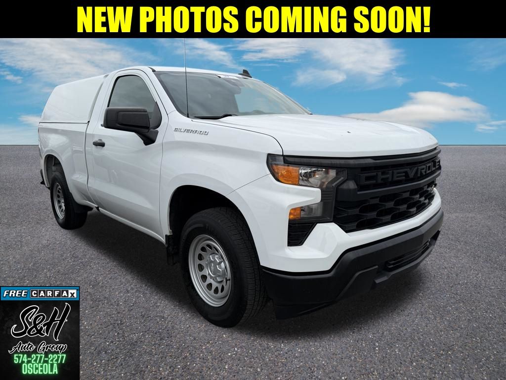 Summit White 2023 Chevrolet Silverado 1500 Work Truck RWD Pickup Truck 4X2 8-Speed Automatic