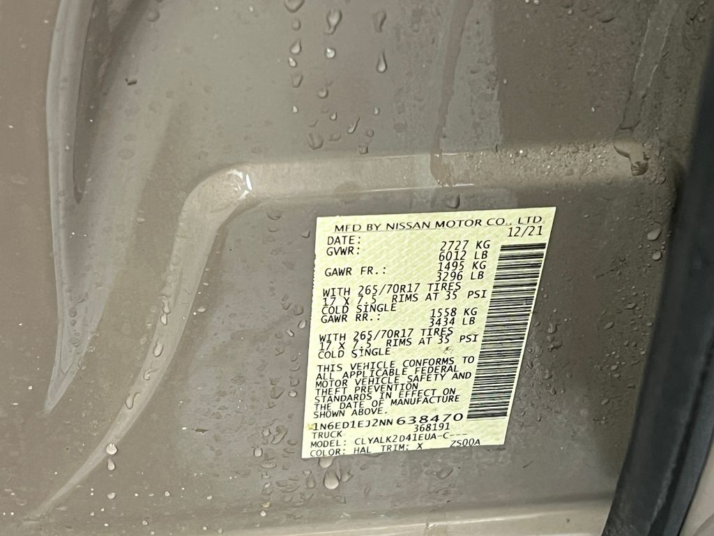 2022 Baja Storm Nissan Frontier PRO-X RWD Truck