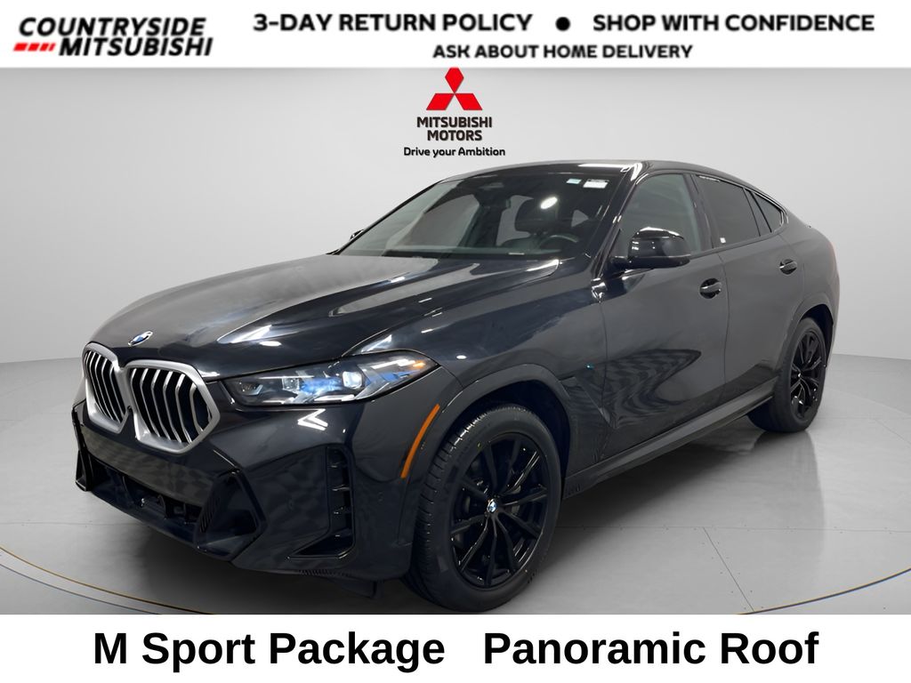 Black Sapphire Metallic 2025 BMW X6 xDrive40i AWD SUV / Crossover All-Wheel Drive 8-Speed Automatic