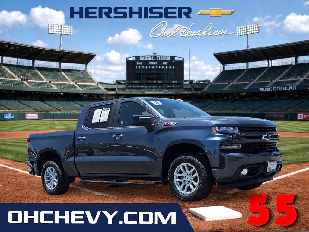 Shadow Gray Metallic 2019 Chevrolet Silverado 1500 Pickup Truck Four-Wheel Drive 8-Speed Automatic