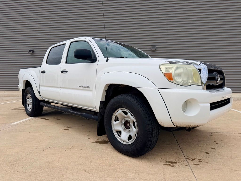 Super White 2008 Toyota Tacoma PreRunner Double Cab V6 Pickup Truck 4X2 5-Speed Automatic Overdrive