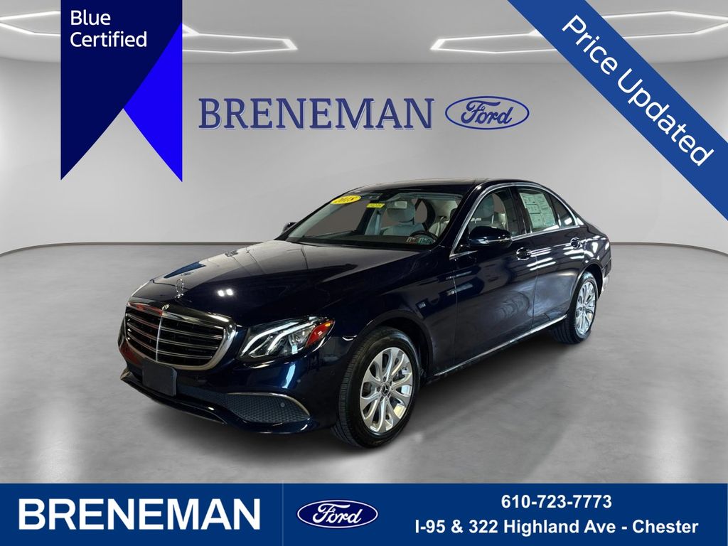 Lunar Blue Metallic 2018 Mercedes-Benz E-Class Sedan All-Wheel Drive 9-Speed Automatic