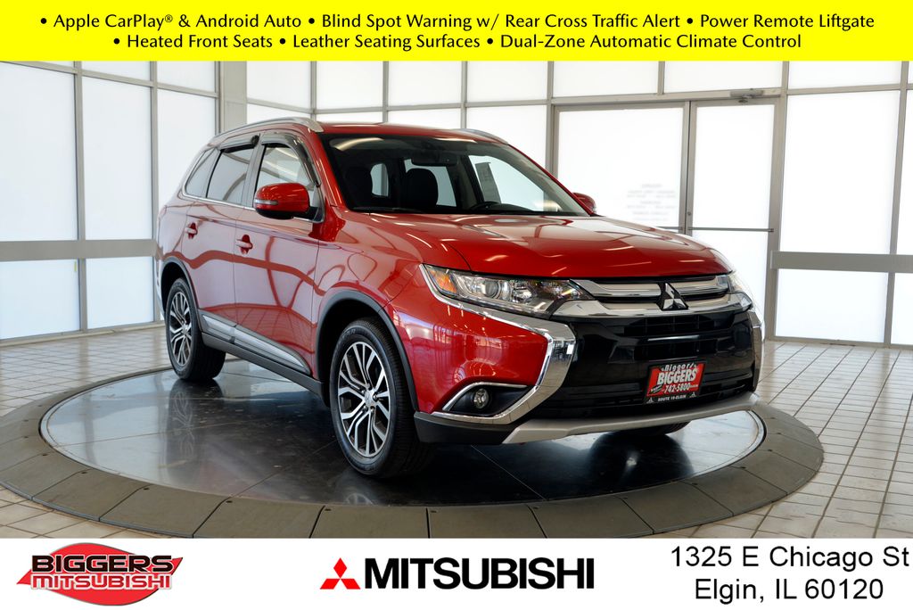 Rally Red Metallic 2018 Mitsubishi Outlander SEL FWD SUV / Crossover Front-Wheel Drive Continuously Variable Transmission