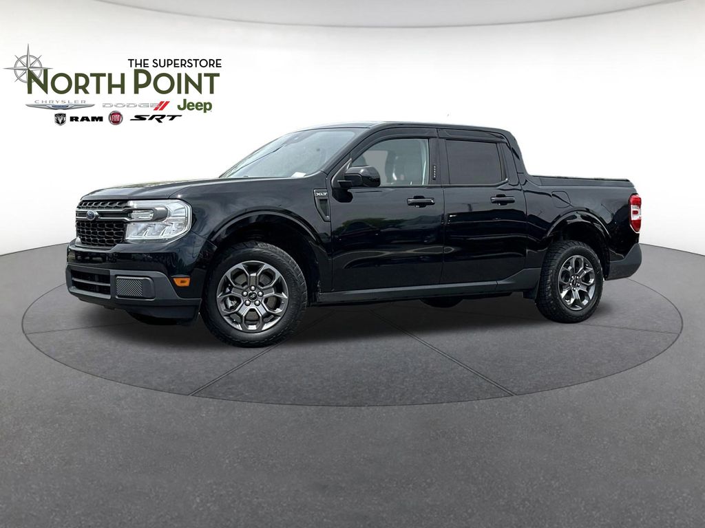 Shadow Black 2022 Ford Maverick XLT SuperCrew AWD Pickup Truck All-Wheel Drive 8-Speed Automatic