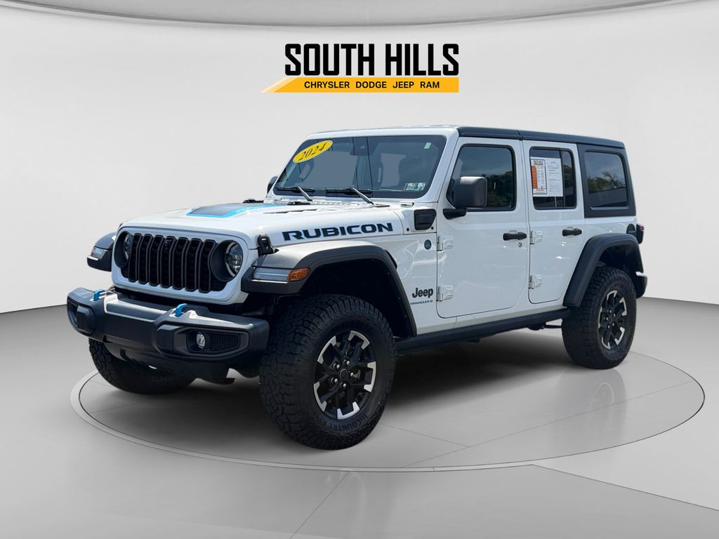 2024 Jeep Wrangler Rubicon 4xe White at Klick Lewis Buick Chevrolet