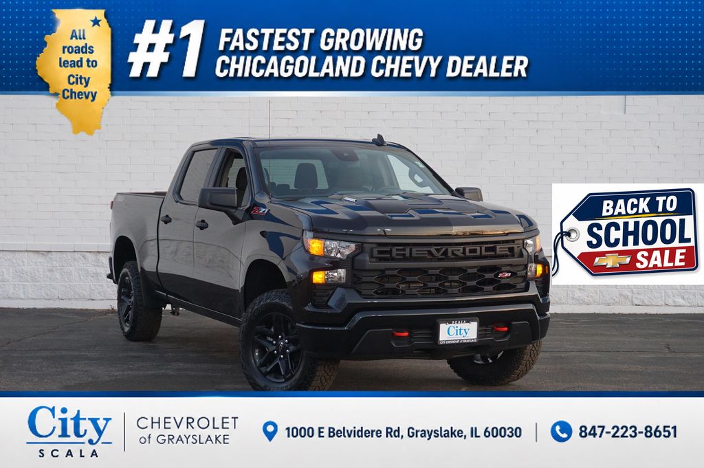Black 2026 Chevrolet Silverado 1500 Pickup Truck Four-Wheel Drive 8-Speed Automatic