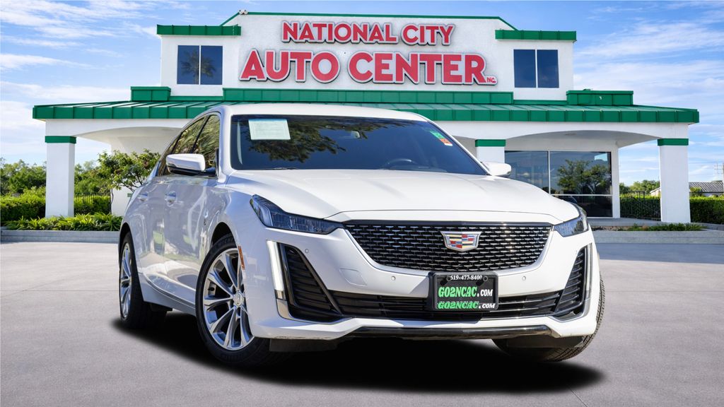 Crystal White Tricoat 2024 Cadillac CT5 Premium Luxury RWD Sedan Rear-Wheel Drive Automatic