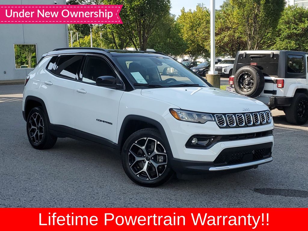 Bright White Clearcoat 2025 Jeep Compass SUV / Crossover Four-Wheel Drive 8-Speed Automatic