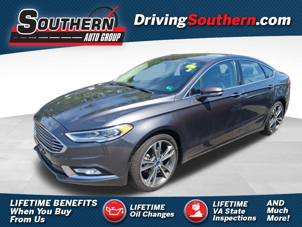 Gray (Magnetic) 2017 Ford Fusion Sedan Front-Wheel Drive 6-Speed Automatic