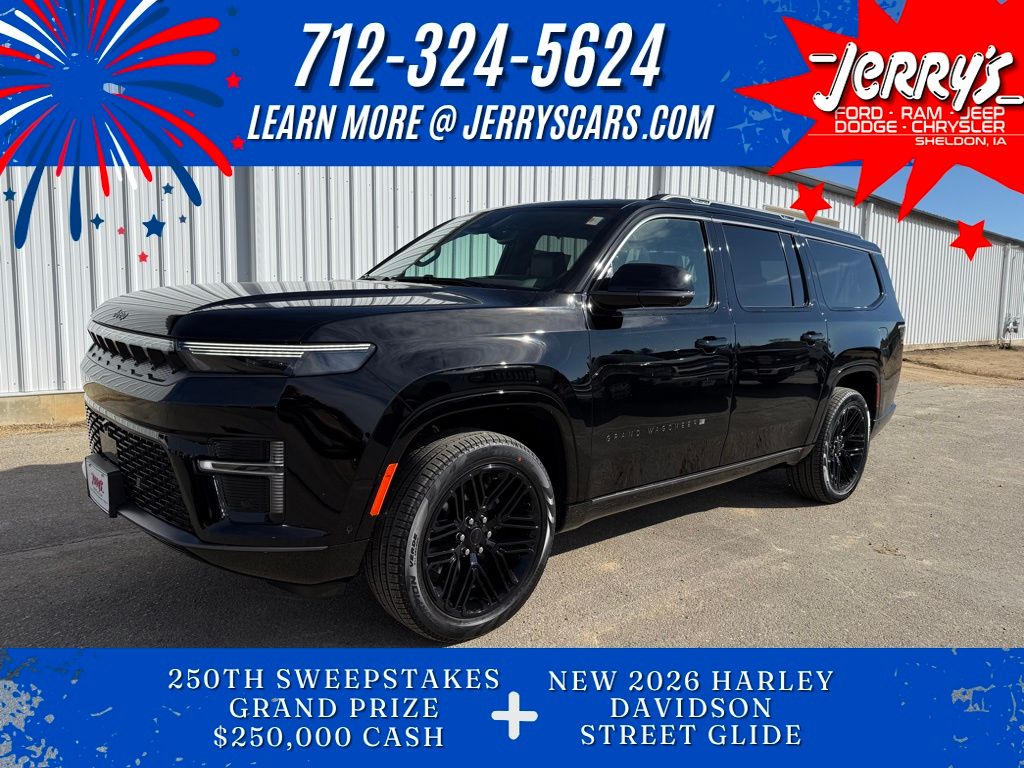 High Gloss Black 2026 Jeep Grand Wagoneer L Limited Reserve 4WD SUV / Crossover Four-Wheel Drive 8-Speed Automatic