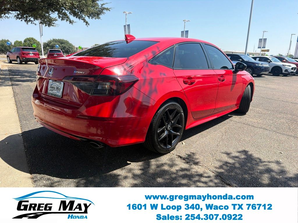 2025 Honda Civic Sport Red at Greg May Honda