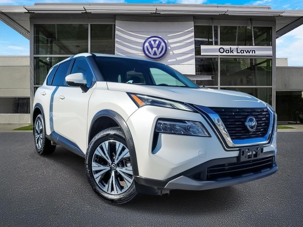 Pearl White Tricoat 2022 Nissan Rogue SV AWD SUV / Crossover All-Wheel Drive Continuously Variable Transmission