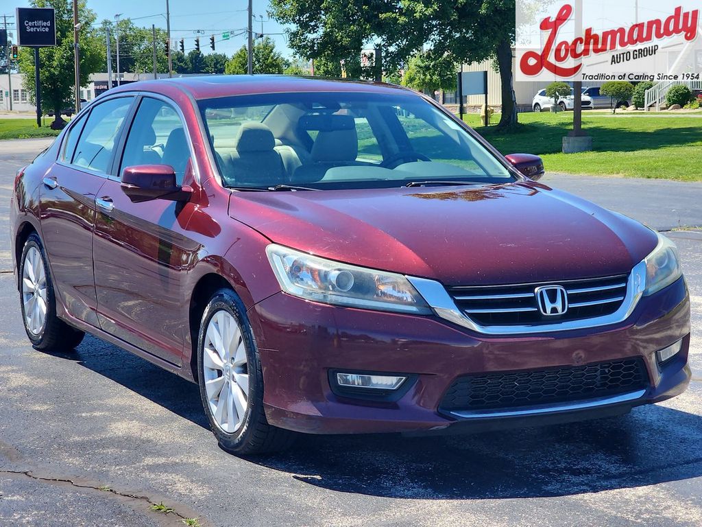 Red (Maroon) 2013 Honda Accord Sedan Front-Wheel Drive Continuously Variable Transmission