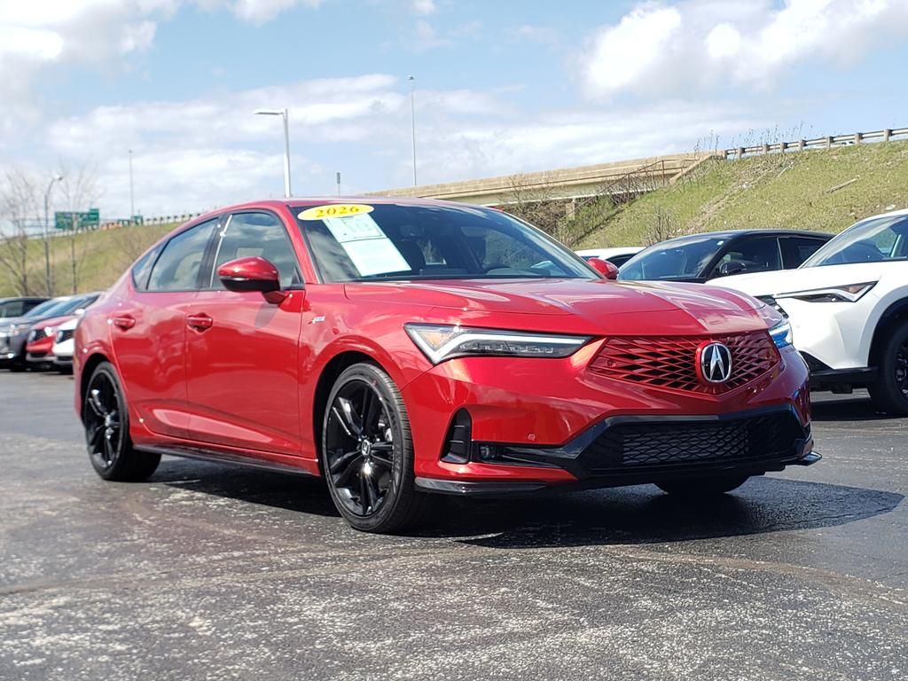 Performance Red Pearl 2026 Acura Integra FWD with Technology and A-SPEC Package Sedan Front-Wheel Drive Continuously Variable Transmission
