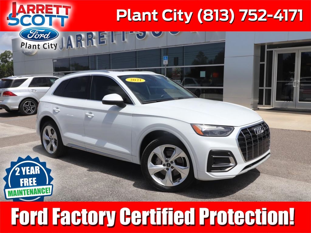 Glacier White 2021 Audi Q5 SUV / Crossover All-Wheel Drive 7-Speed Automatic