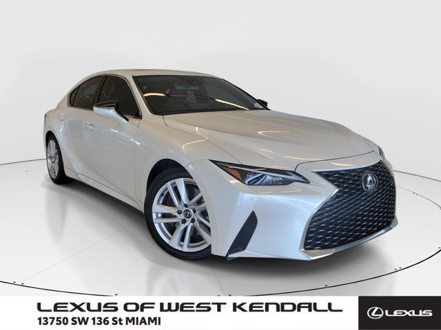 White Pearl 2024 Lexus IS Sedan Rear-Wheel Drive 8-Speed Automatic