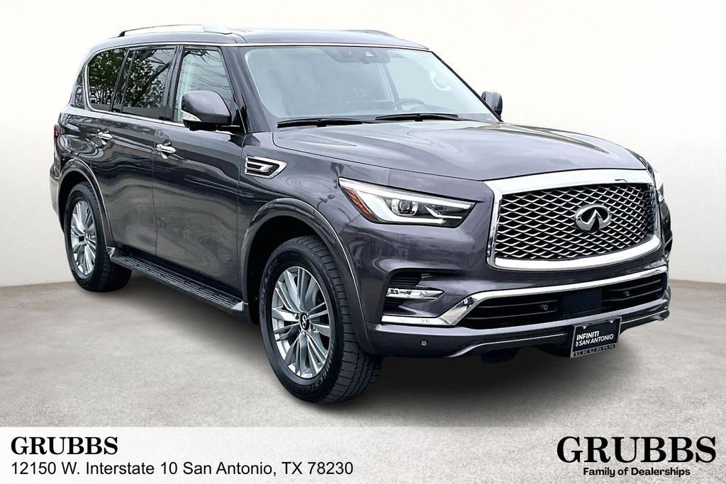 Gray 2024 INFINITI QX80 Luxe 4WD SUV / Crossover All-Wheel Drive 7-Speed Automatic