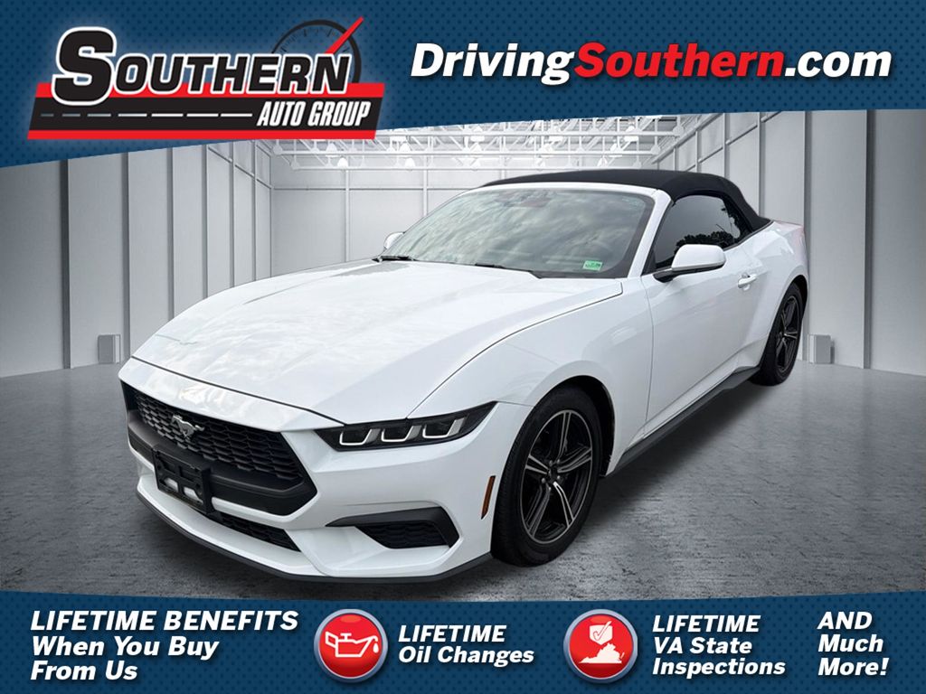 Oxford White 2024 Ford Mustang Convertible Rear-Wheel Drive Automatic