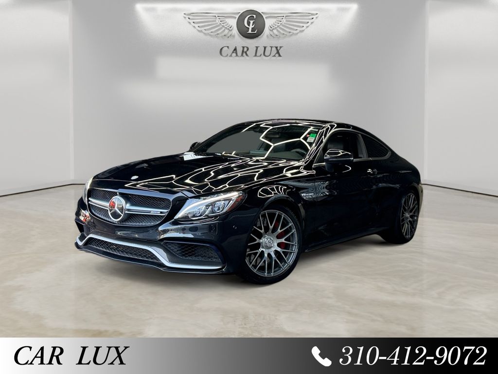 Black 2017 Mercedes-Benz C-Class Coupe Rear-Wheel Drive 7-Speed Automatic