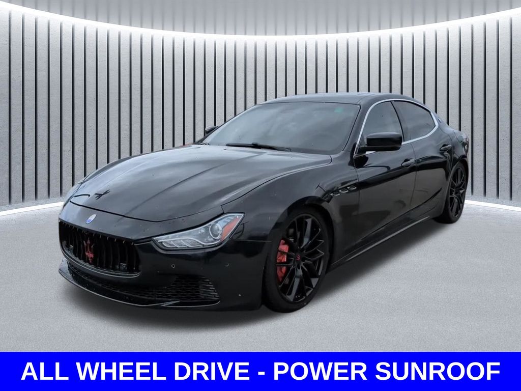 Nero Ribelle Mica 2015 Maserati Ghibli S Q4 AWD Sedan All-Wheel Drive 8-Speed Automatic